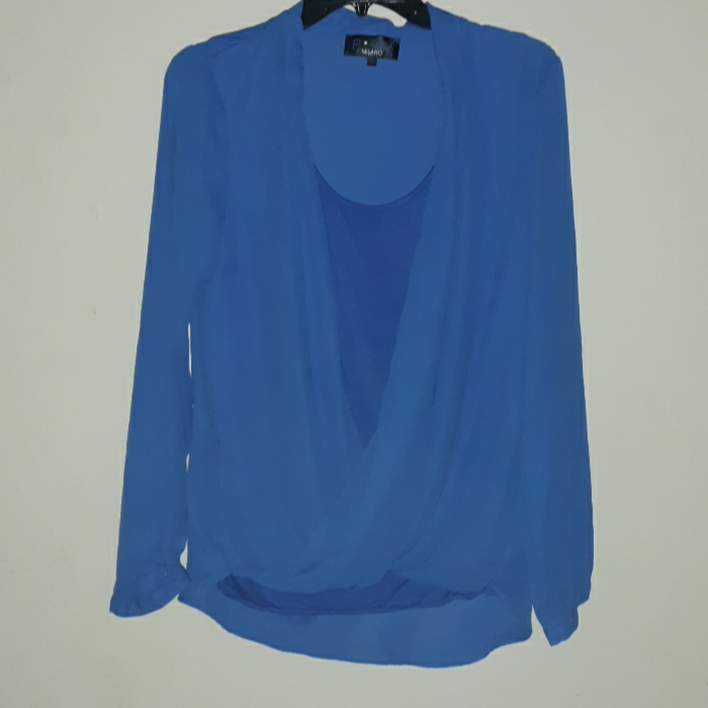 P.Luca Milano Blue blouse